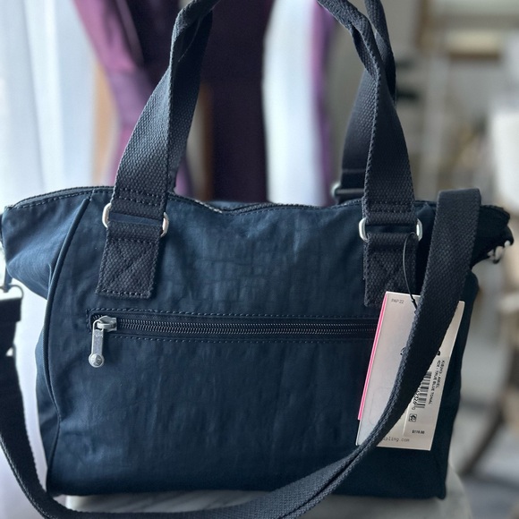 Kipling Dark Blue Handbag with Monkey Charm - Picture 4 of 11